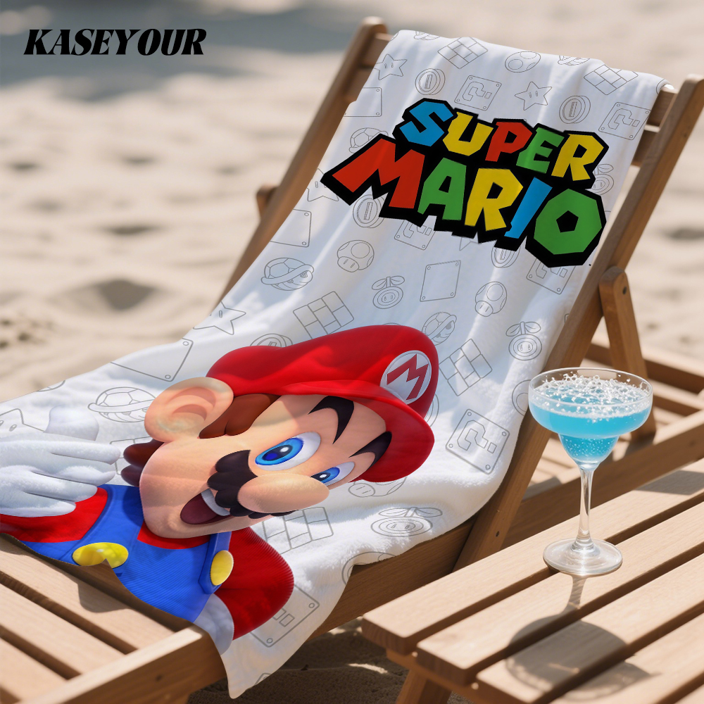 Camp Towel Microfiber - Red World M-Marios Quick Drying Bath