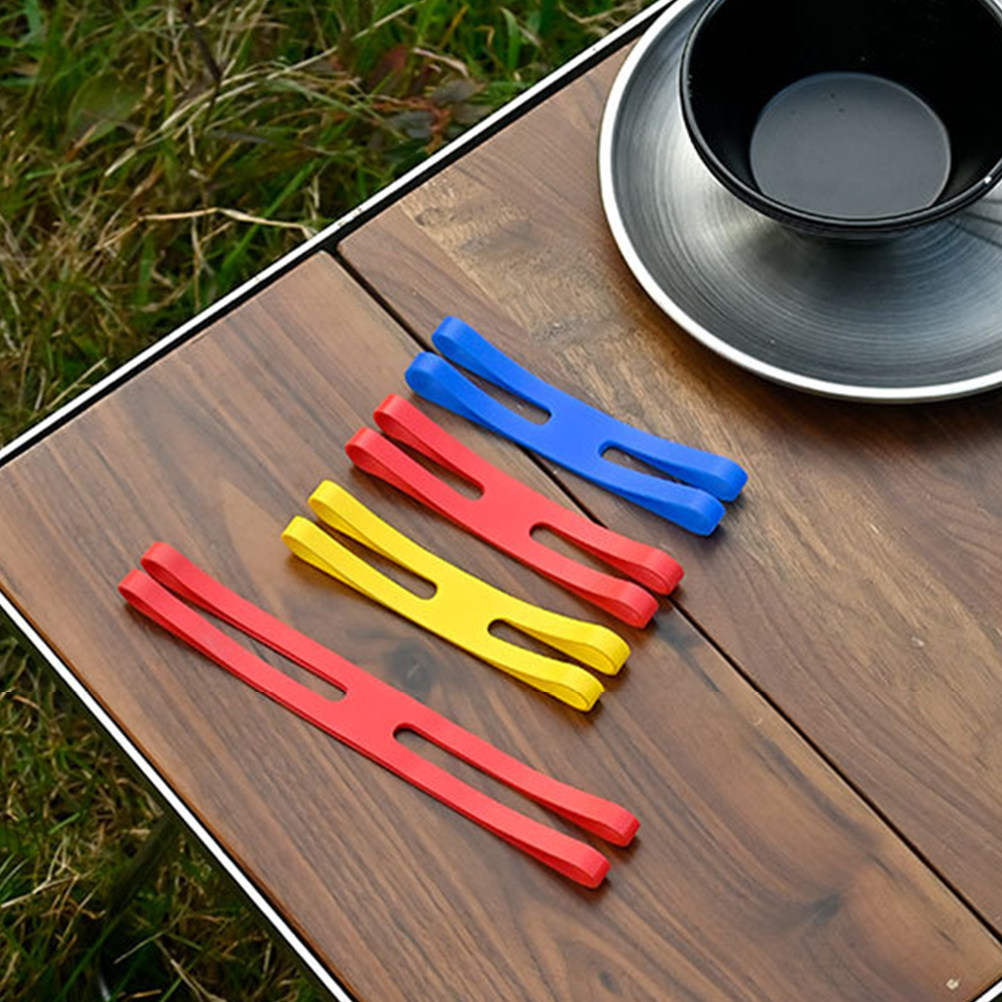 Outdoor Camping Gear - 6pcs H-Shaped Silicone Lunch Box Bands