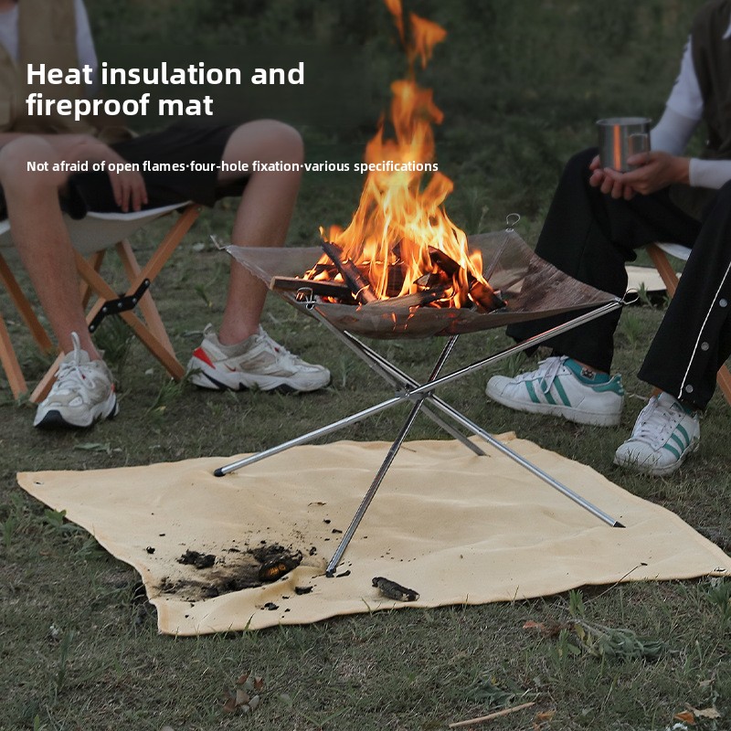 Outdoor Camping Rug - Outdoor Camping Fireproof Cloth Picnic Barbecue
