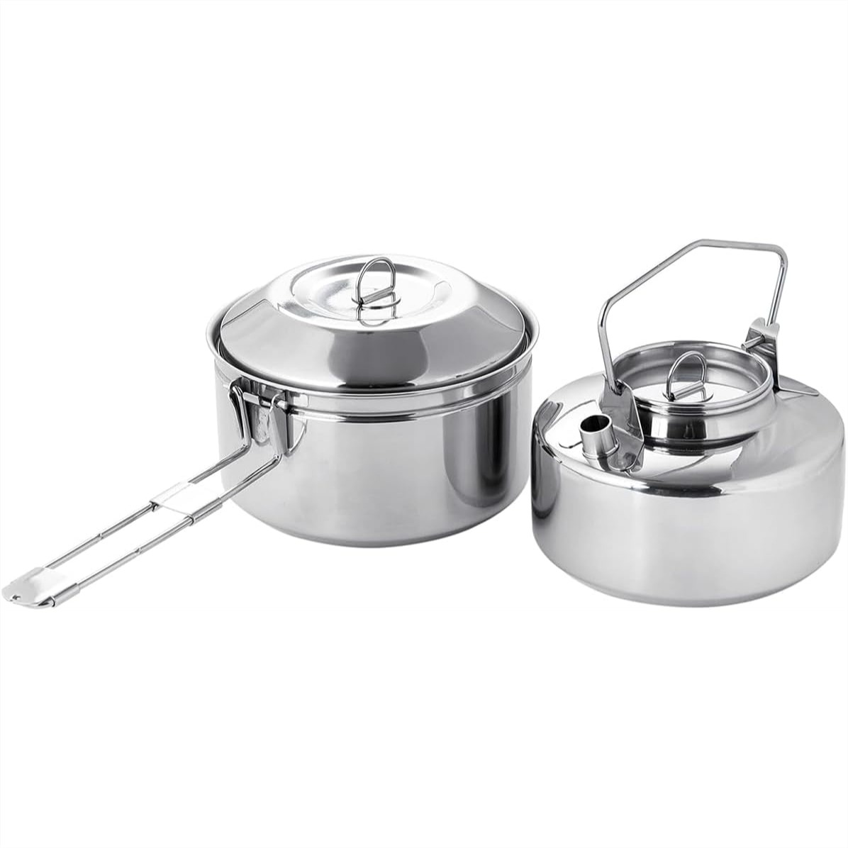 Outdoor Camping Kettle - 18-8 Stainless Steel Camping Kettle Pot