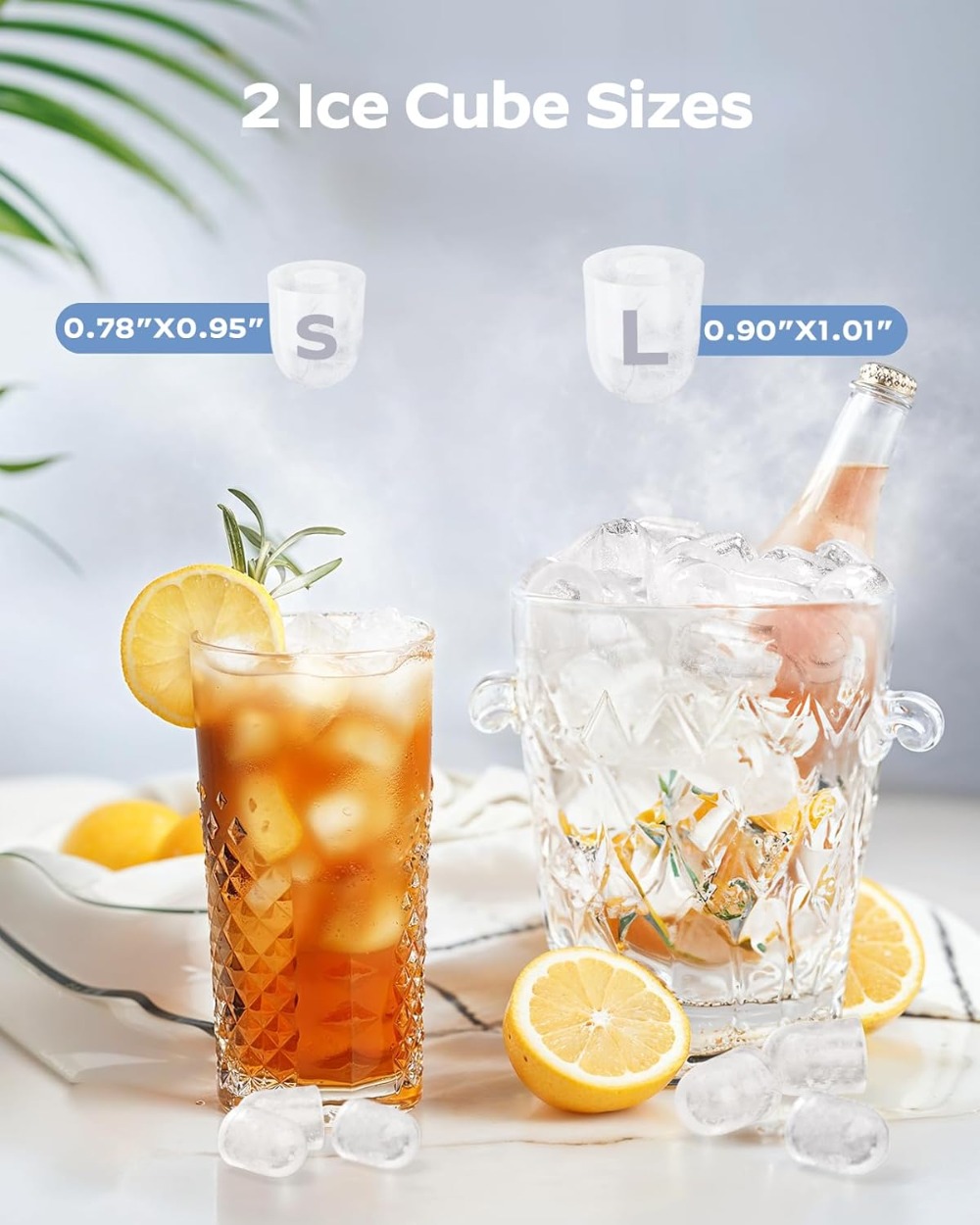 Ice Maker Countertop: 9 Cubes  - Kitchen Outdoor Camping recensione e prezzo