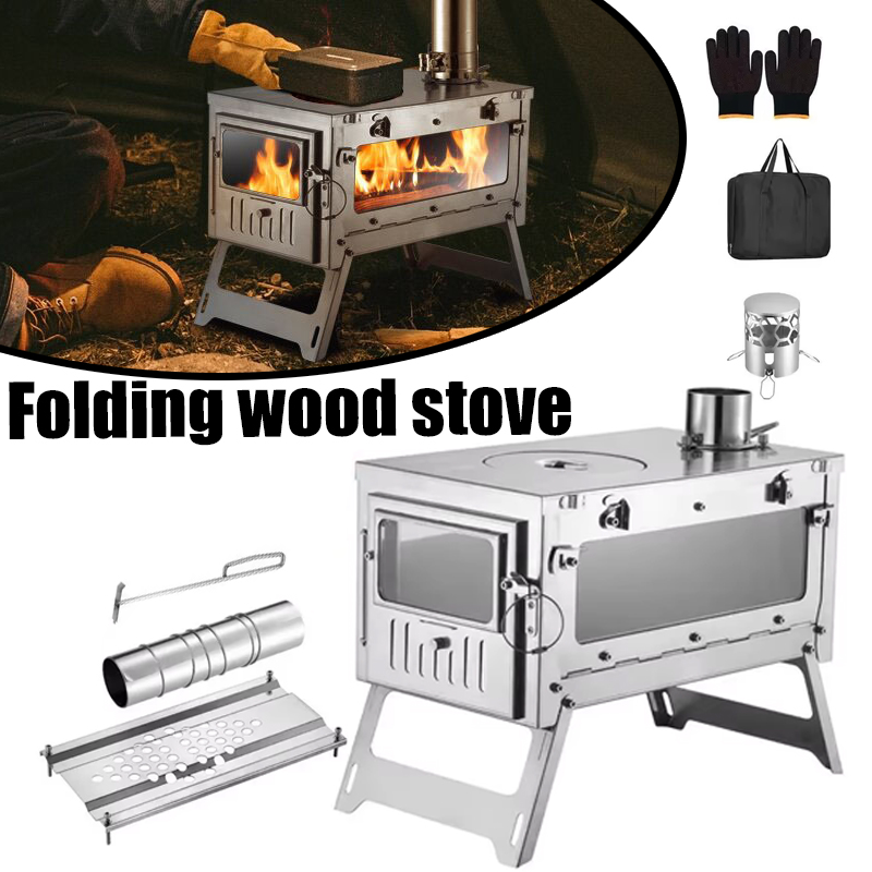 430 Stainless Steel Portable T - Outdoor Camping Fireplace recensione e prezzo