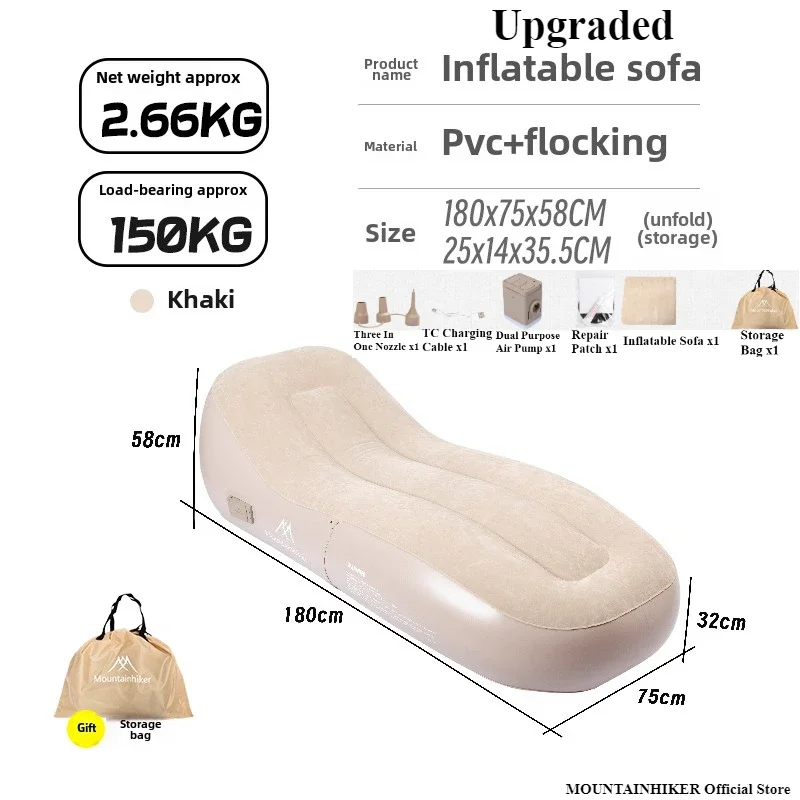 MOUNTAINHIKER 180x75x58CM Upgr - Outdoor Camping Rug recensione e prezzo
