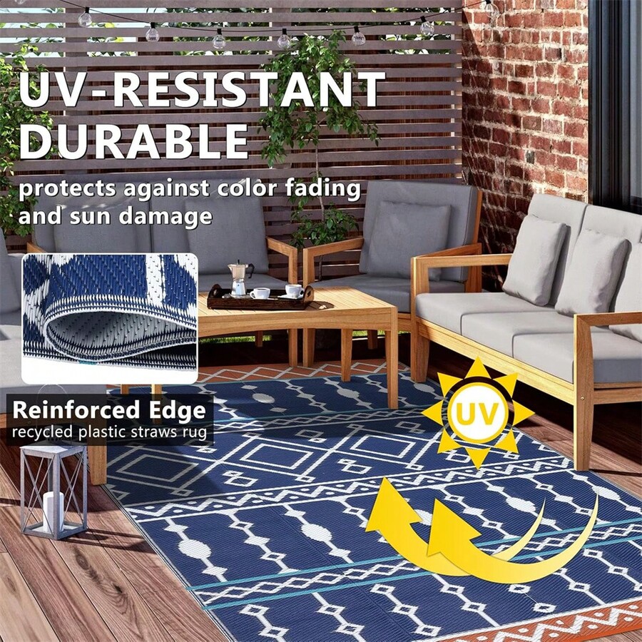 Meiyiu Outdoor Rug, 8x10FT/9x1 - Outdoor Camping Rugs 9X18 recensione e prezzo