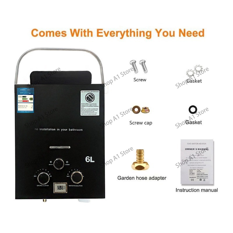 Water Heater 6L Outdoor Campin - Outdoor Camping Hot Water Shower recensione e prezzo