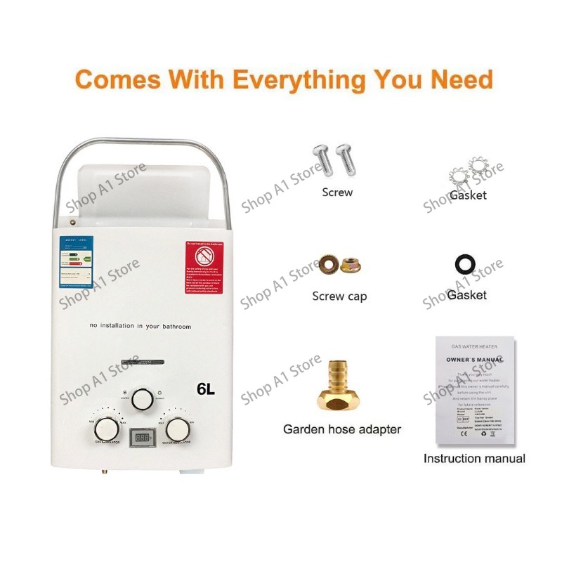 Water Heater 6L Outdoor Campin - Outdoor Camping Hot Water Shower recensione e prezzo