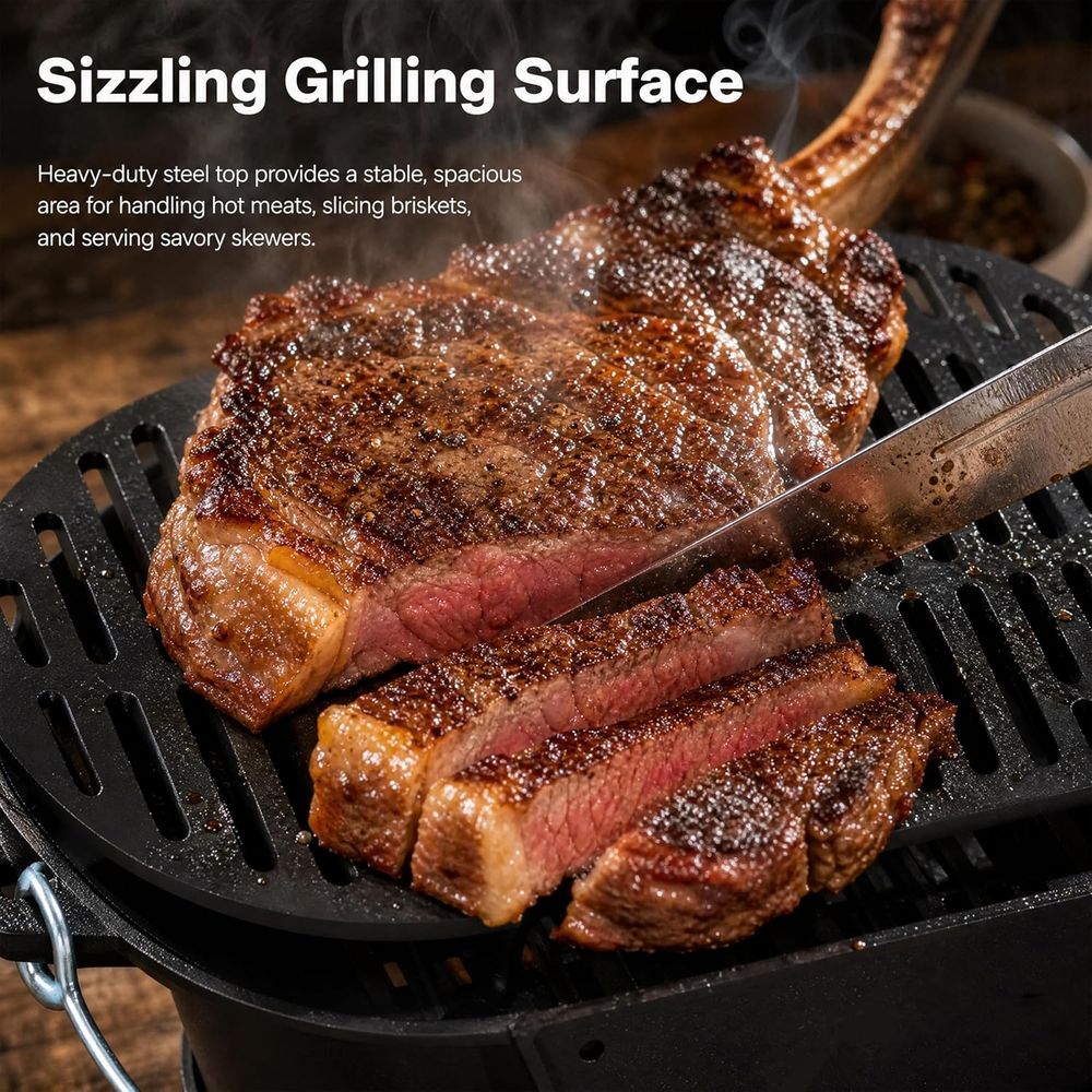 Portable Cast Iron Hibachi Gri - Japanese Outdoor Camping recensione e prezzo