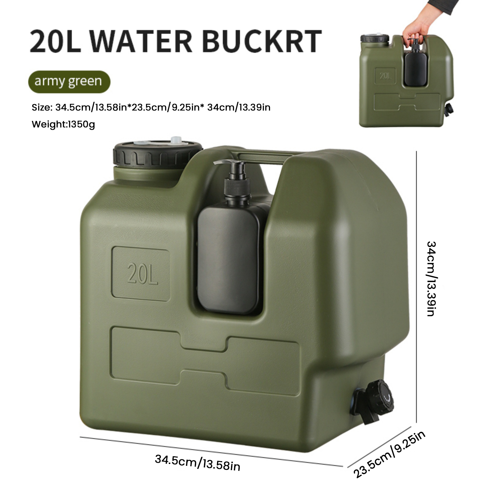 15/20L Portable Camping Water  - Outdoor Camping Kettle recensione e prezzo