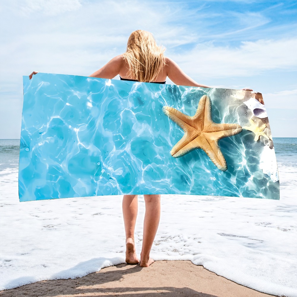 27.5x55inch Blue Ocean Jellyfi - Camp Towel Microfiber recensione e prezzo