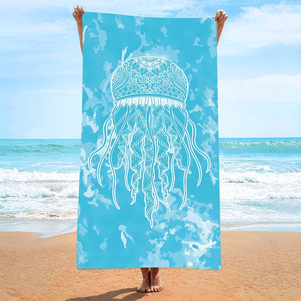 27.5x55inch Blue Ocean Jellyfi - Camp Towel Microfiber recensione e prezzo