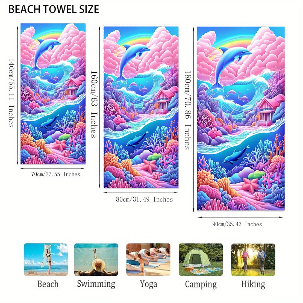 27.5x55inch Blue Ocean Jellyfi - Camp Towel Microfiber recensione e prezzo