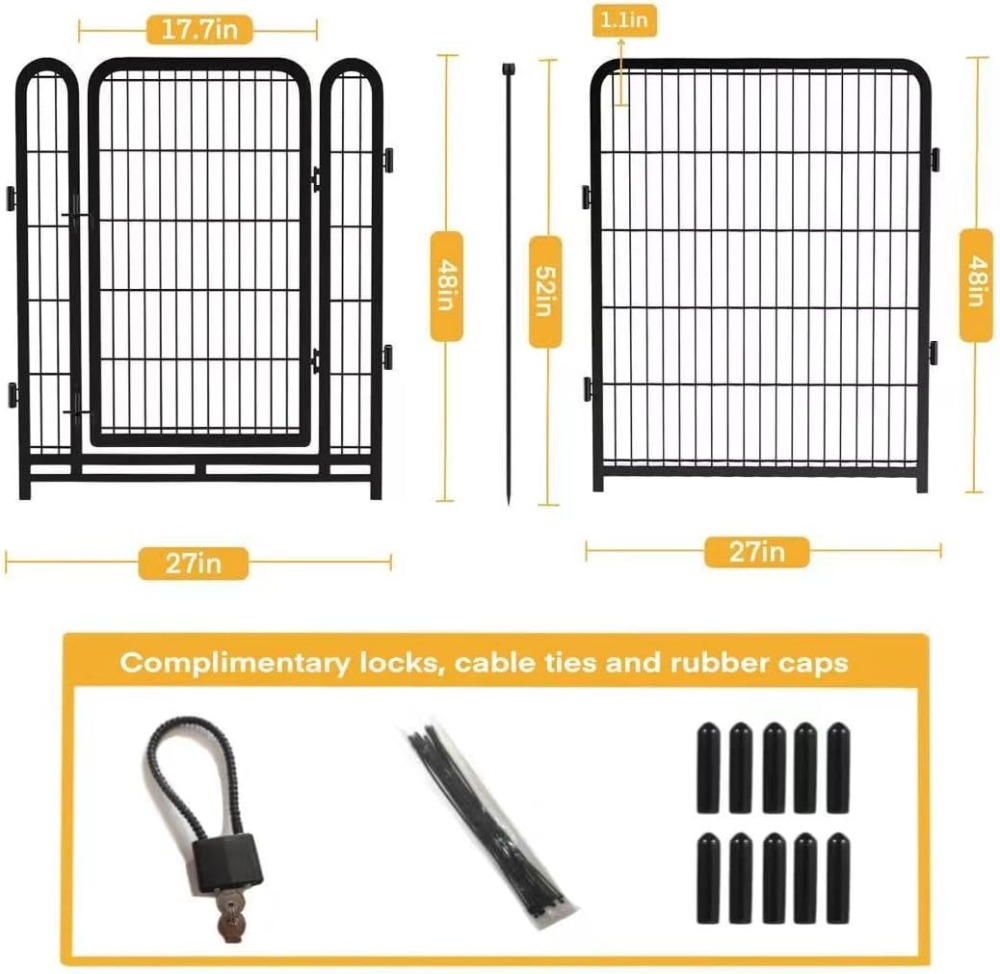 Dog Playpen 48in(H) 4 Panels M - Outdoor Camping Dog Fence recensione e prezzo