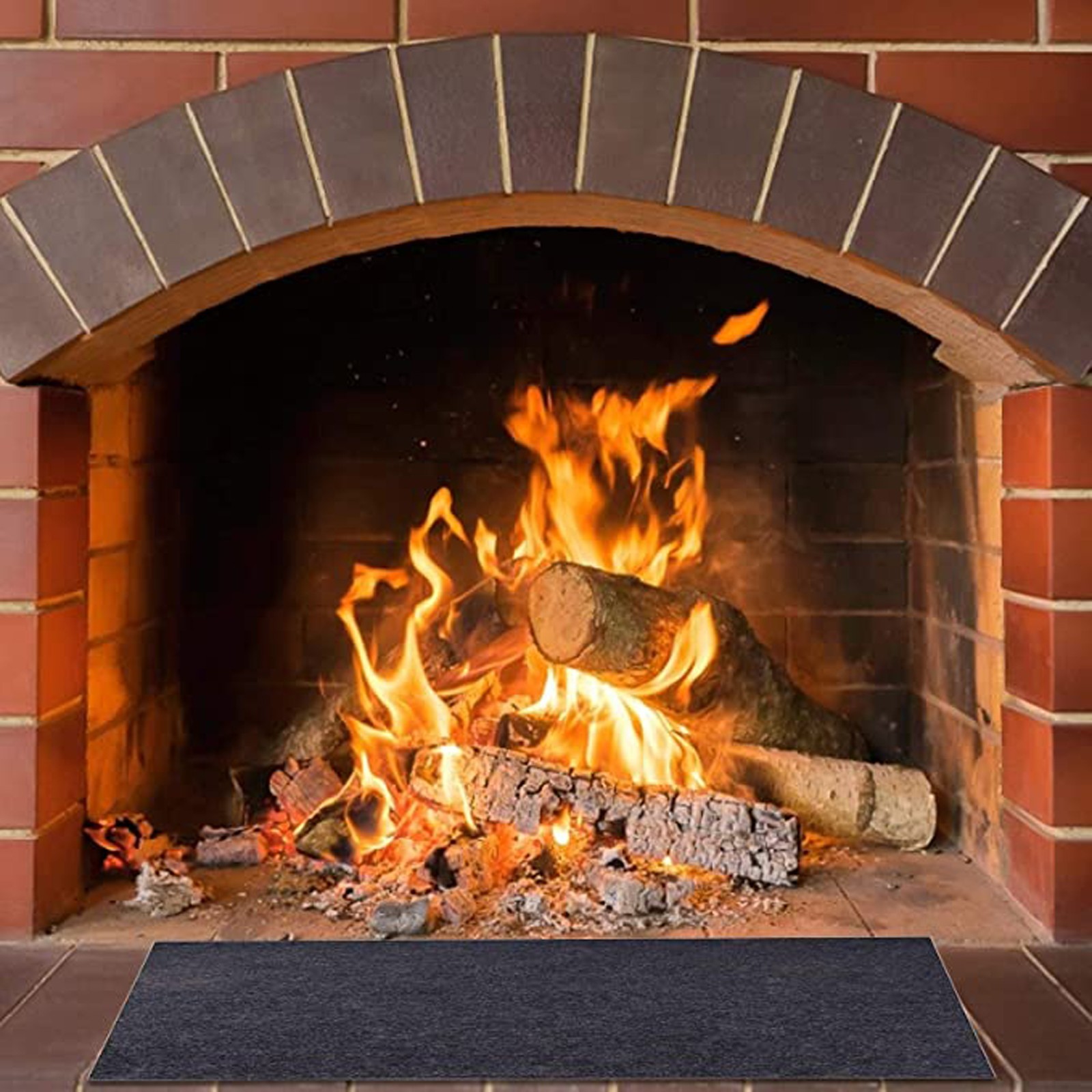 Fireproof Fireplace Hearth Rug - Outdoor Camping Fireplace recensione e prezzo