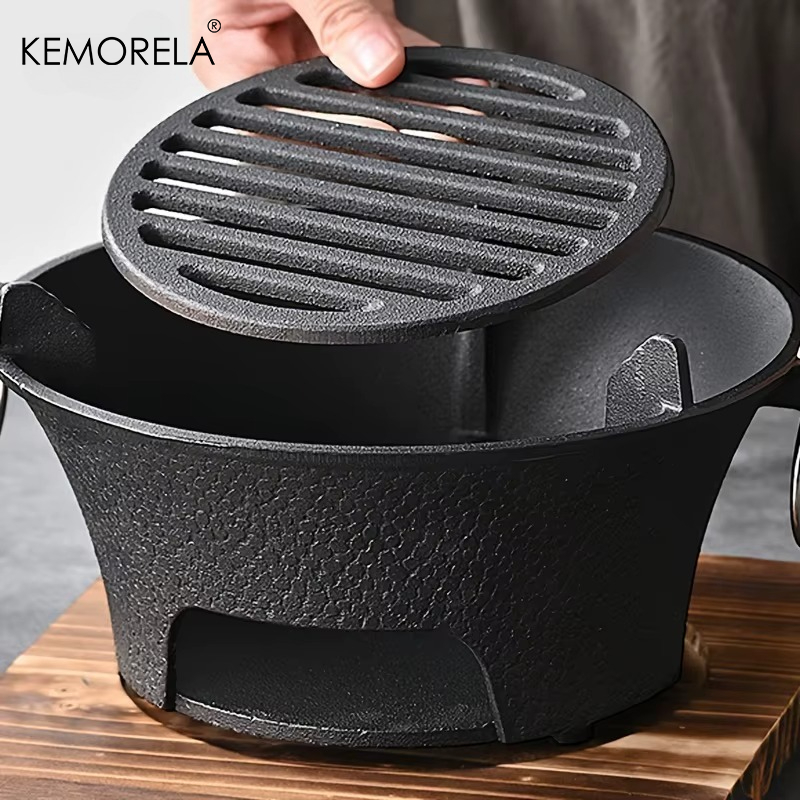 1Set Cast Iron Charcoal Stove  - Japanese Outdoor Camping recensione e prezzo