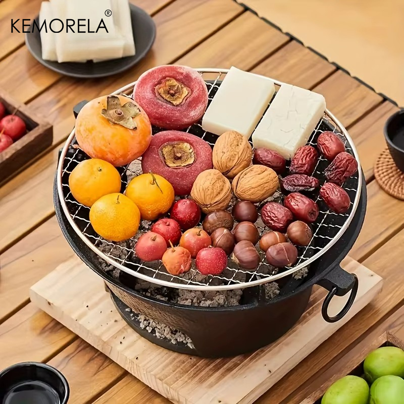 1Set Cast Iron Charcoal Stove  - Japanese Outdoor Camping recensione e prezzo