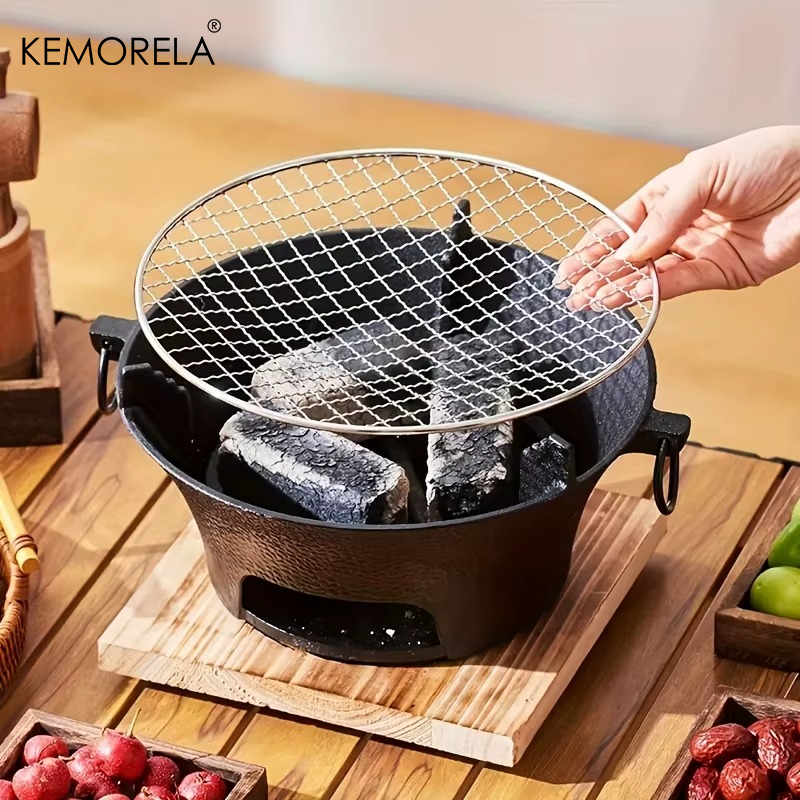 1Set Cast Iron Charcoal Stove  - Japanese Outdoor Camping recensione e prezzo