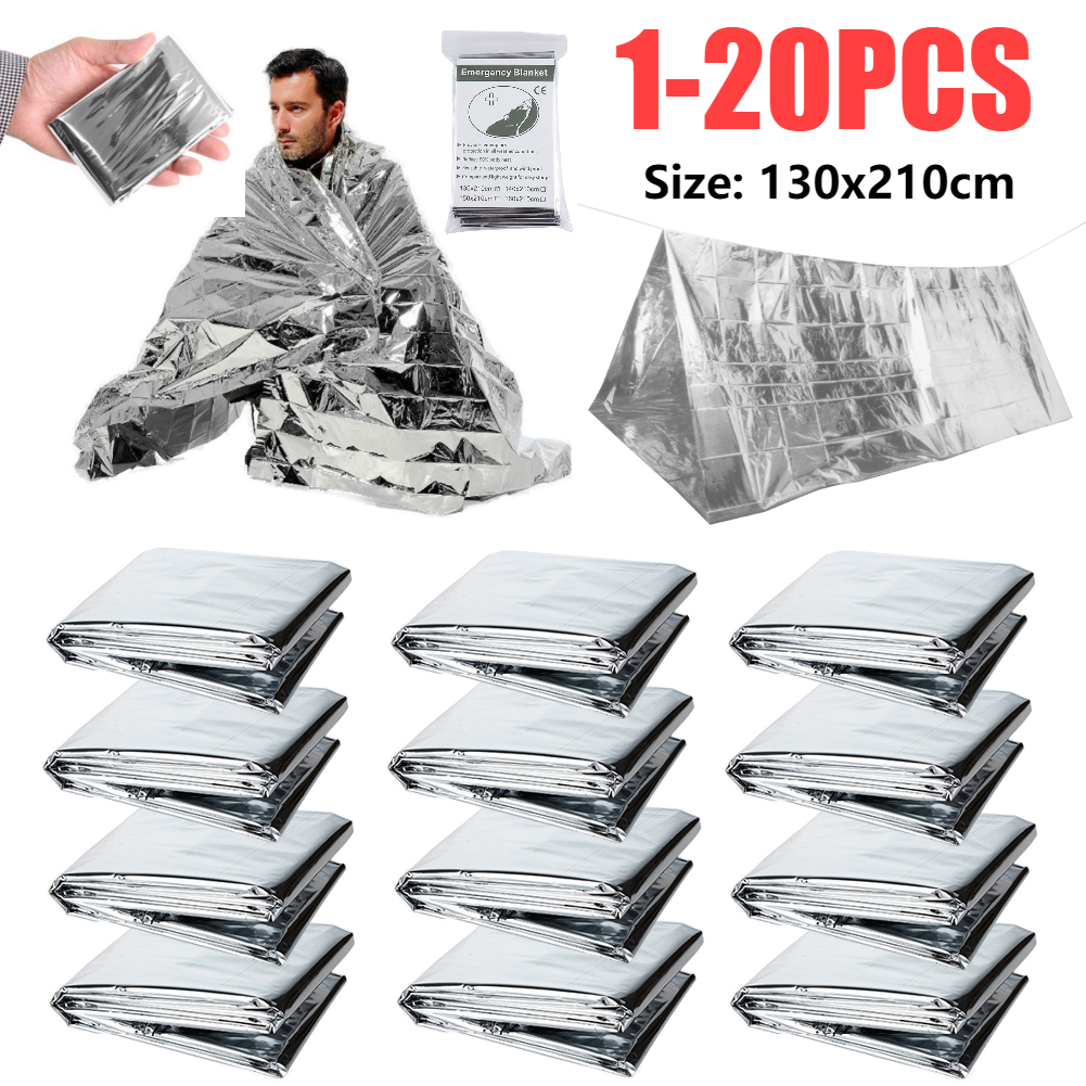 1-10PCS Emergency Thermal Blan - Outdoor Camping Rug recensione e prezzo