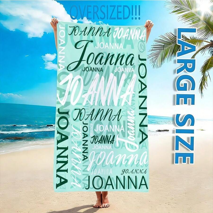 Personalized Joanna Typography - Camp Towel Microfiber recensione e prezzo