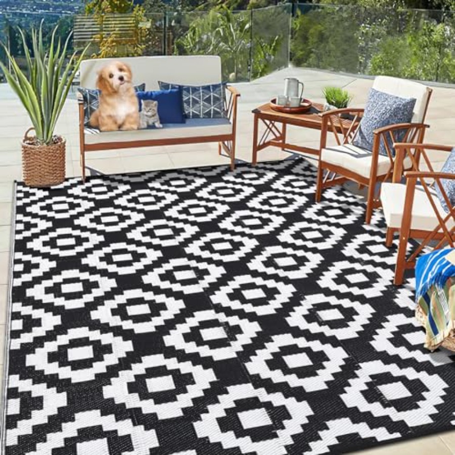 Outdoor Plastic Straw Rug 9x18 - Outdoor Camping Rugs 9X18 recensione e prezzo