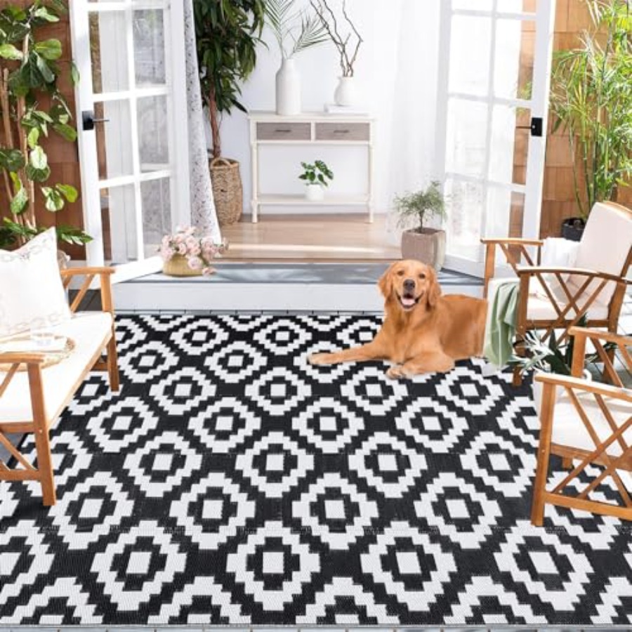 Outdoor Plastic Straw Rug 9x18 - Outdoor Camping Rugs 9X18 recensione e prezzo