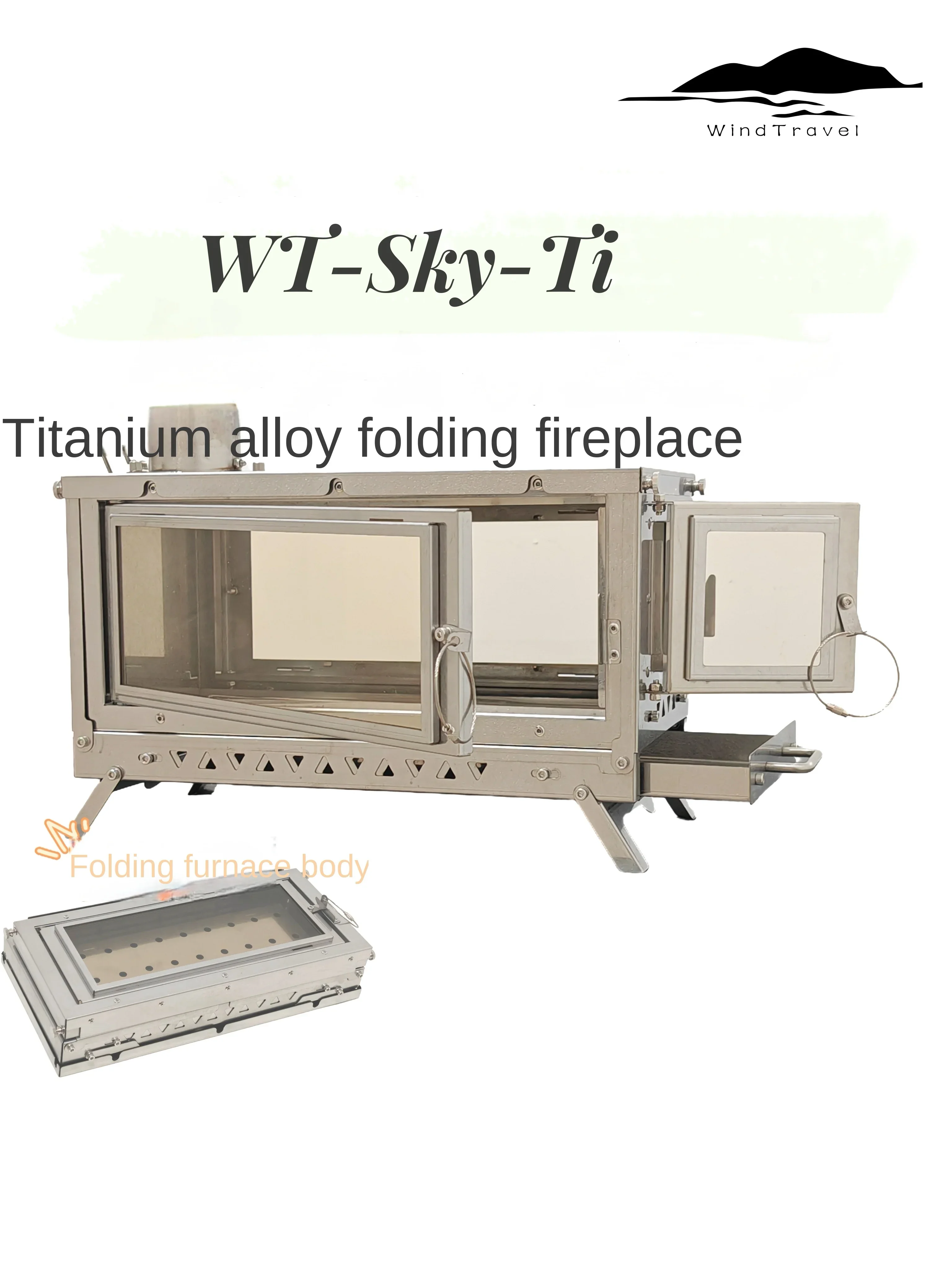 WT-Sky-Ti titanium alloy foldi - Outdoor Camping Fireplace recensione e prezzo
