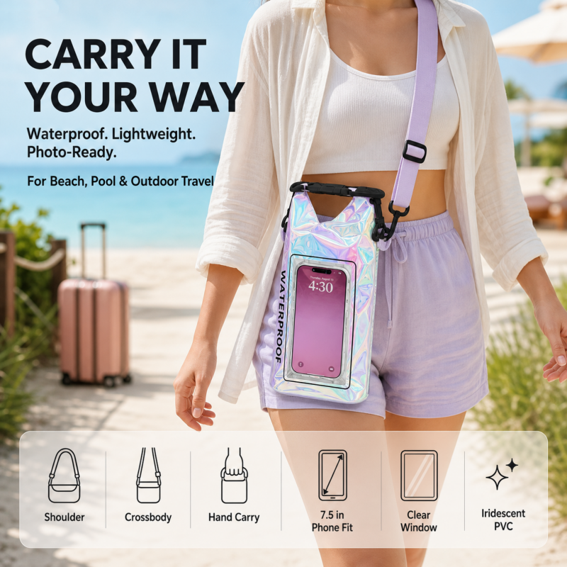 Iridescent Waterproof Bucket C - Dry Bag Waterproof recensione e prezzo