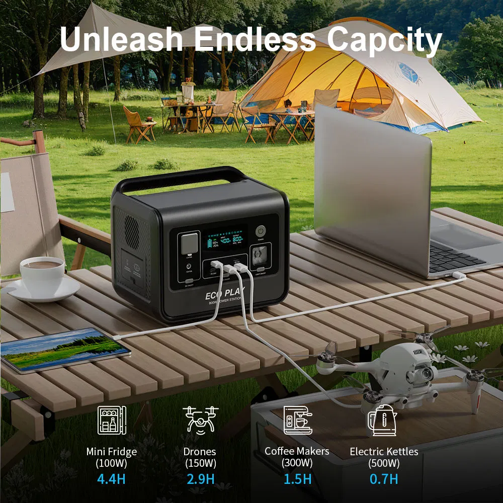 800W 512Wh Solar Power Station - Portable Power Station recensione e prezzo