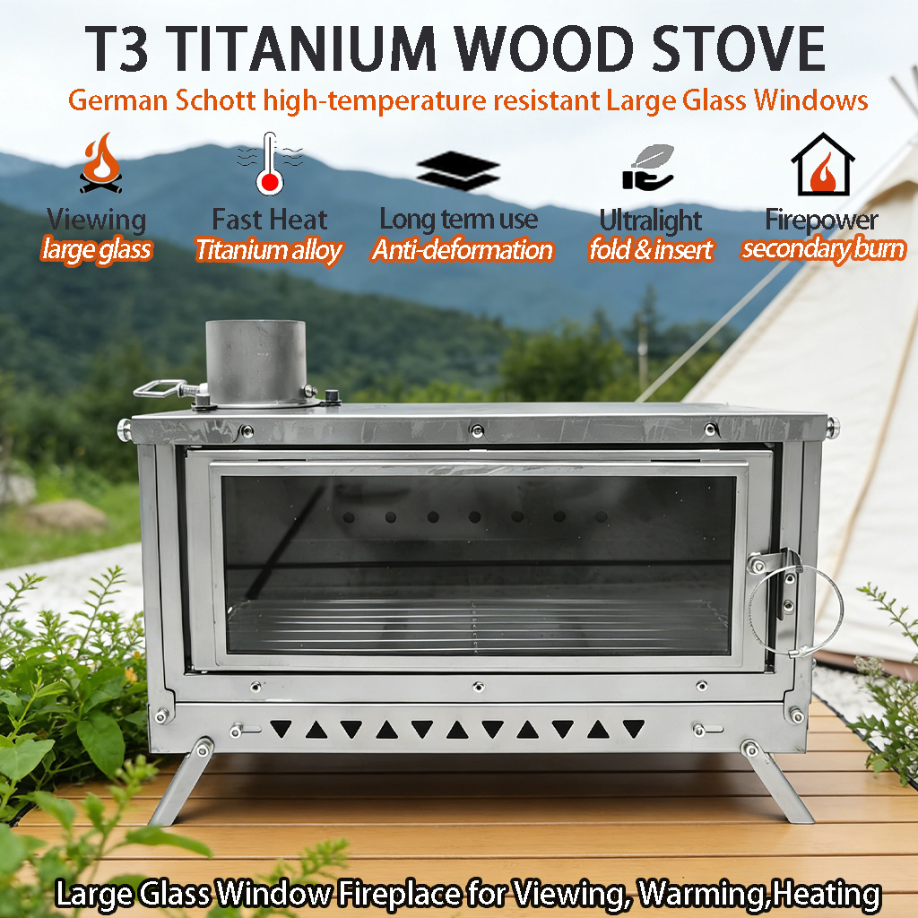 DANCHEL OUTDOOR T3 Titanium Al - Outdoor Camping Fireplace recensione e prezzo
