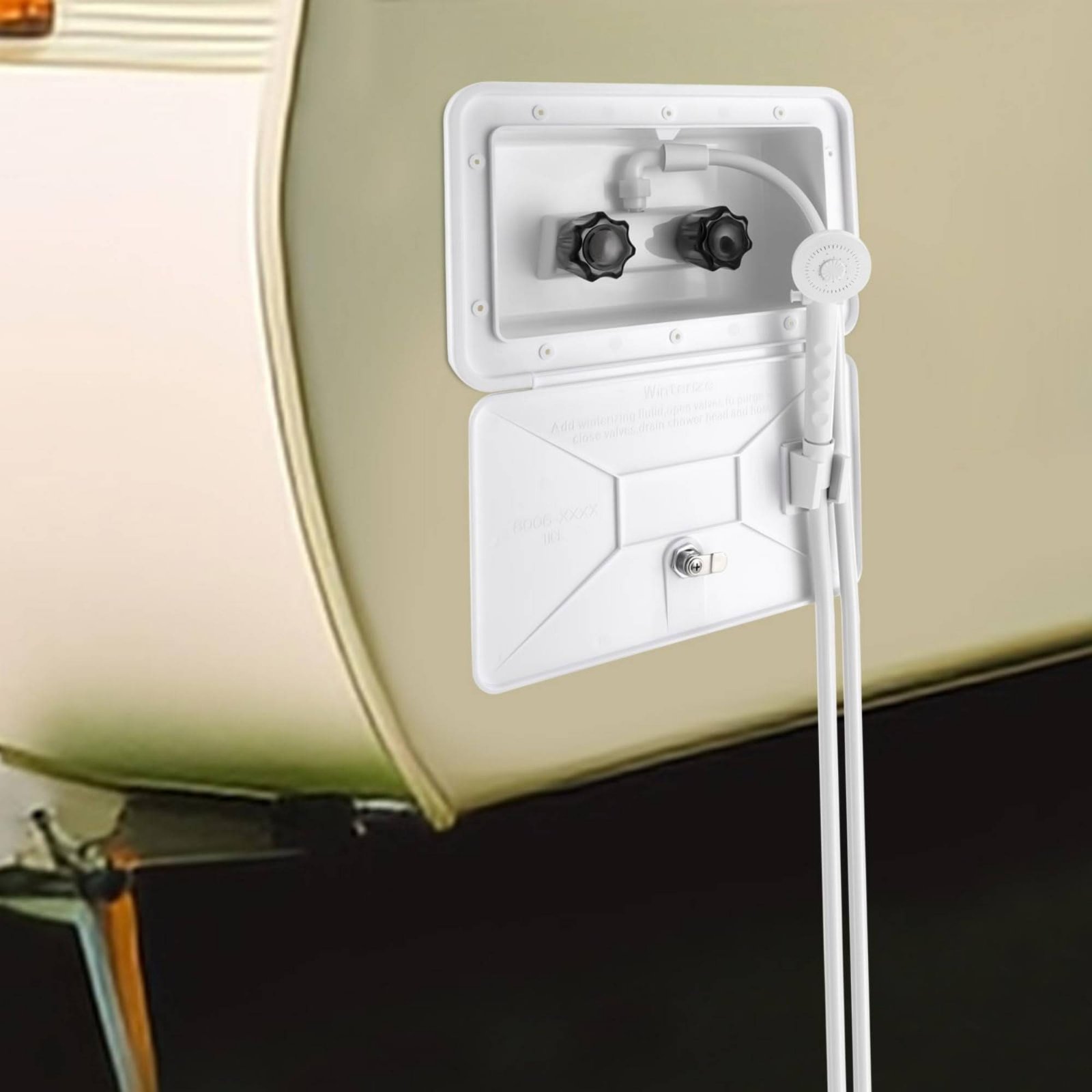 RV Exterior Shower Box Compact - Outdoor Camping Gear recensione e prezzo