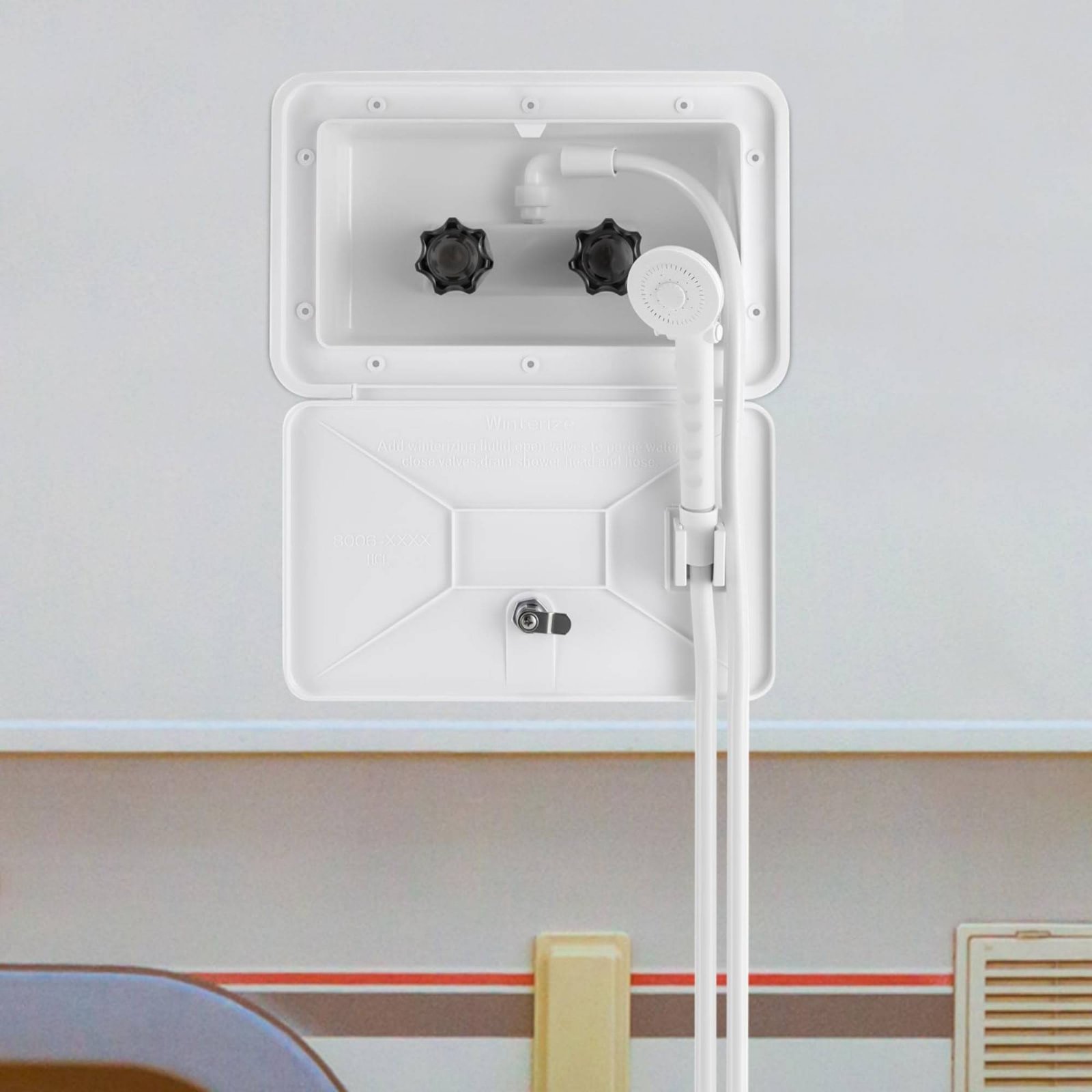 RV Exterior Shower Box Compact - Outdoor Camping Gear recensione e prezzo