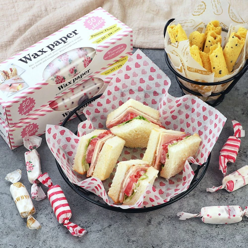 50pcs Food Grade Wax Paper Cam - Kitchen Outdoor Camping recensione e prezzo