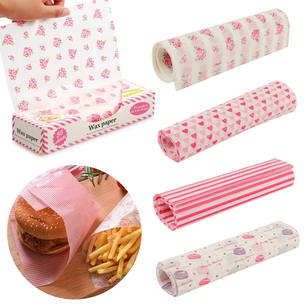 50pcs Food Grade Wax Paper Cam - Kitchen Outdoor Camping recensione e prezzo
