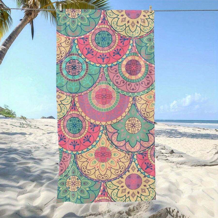 Vibrant Mandala Beach Towel Mi - Camp Towel Microfiber recensione e prezzo