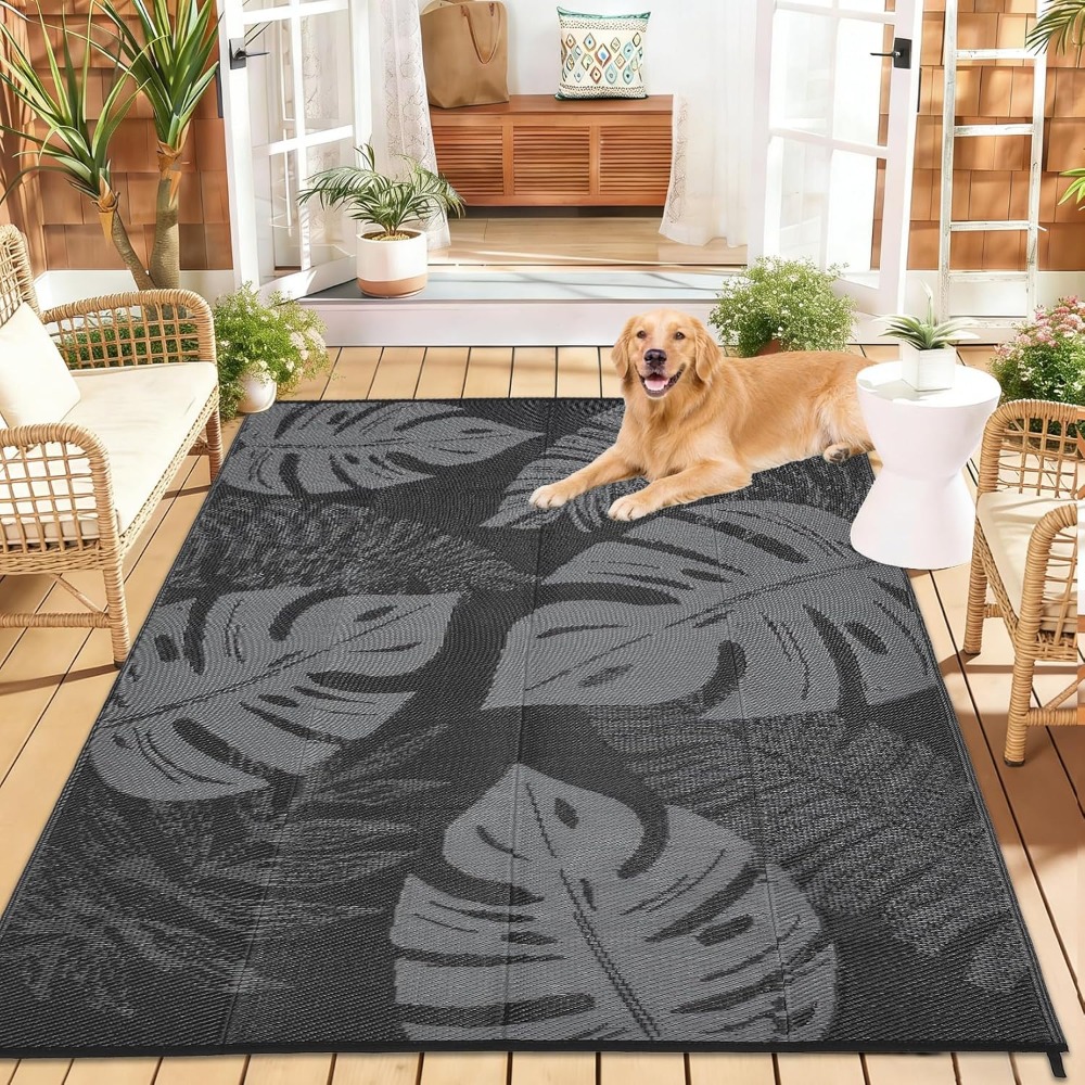 Waterproof Plastic Straw Outdo - Outdoor Camping Rugs 9X18 recensione e prezzo