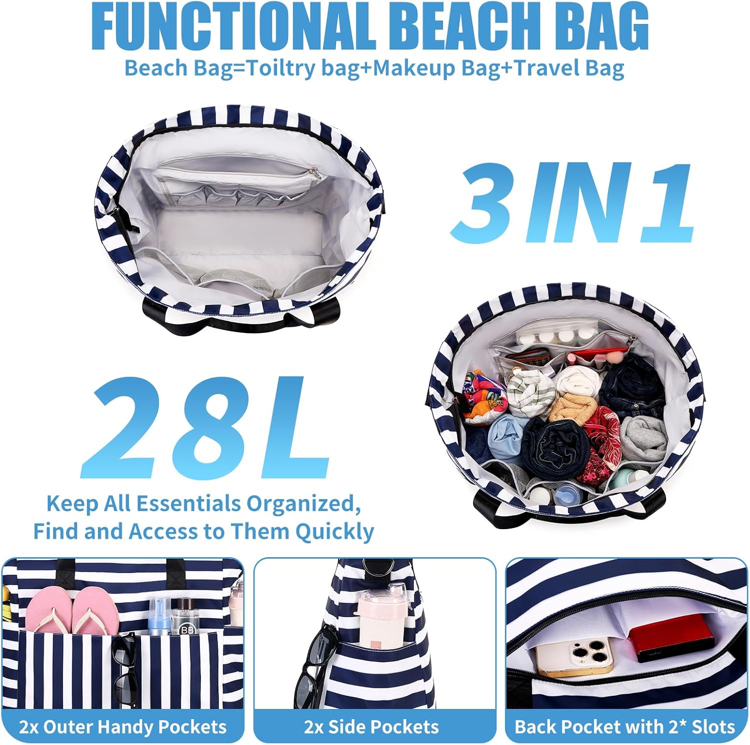 Large Waterproof Beach Bag wit - Dry Bag Waterproof recensione e prezzo