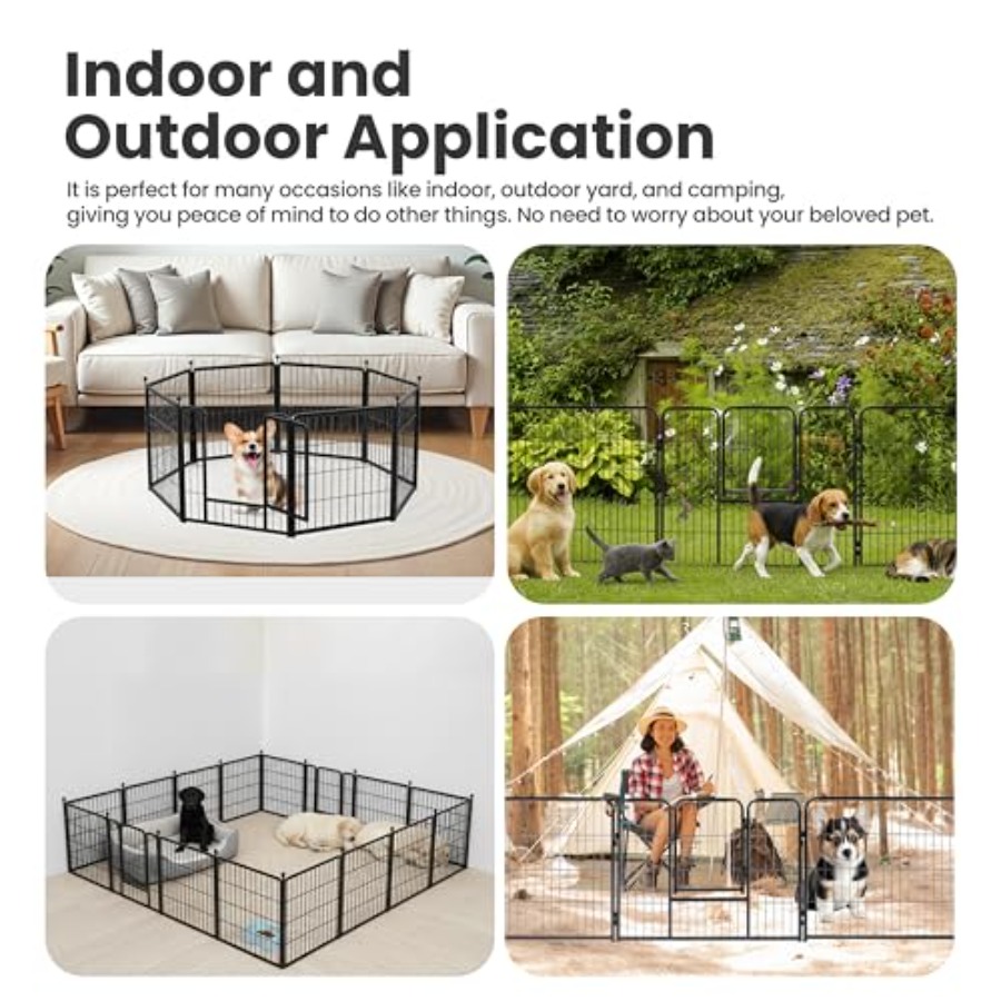 Outdoor Indoor Dog Playpen for - Outdoor Camping Dog Fence recensione e prezzo