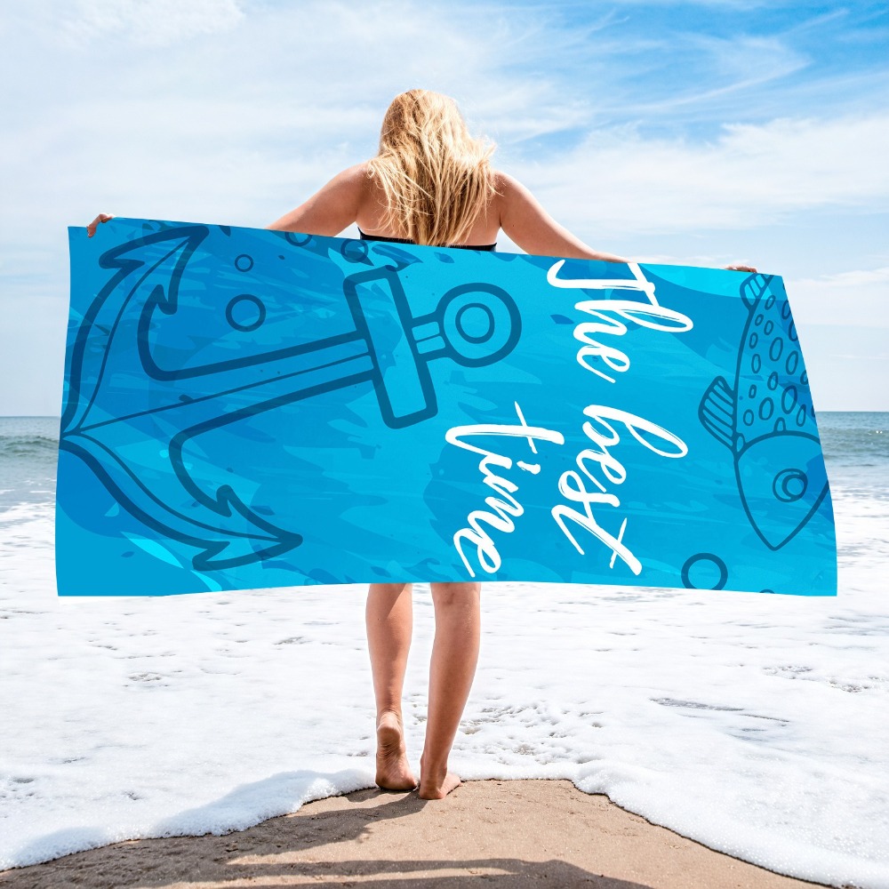 Anchor Beach Towel70x140CM Qui - Camp Towel Microfiber recensione e prezzo