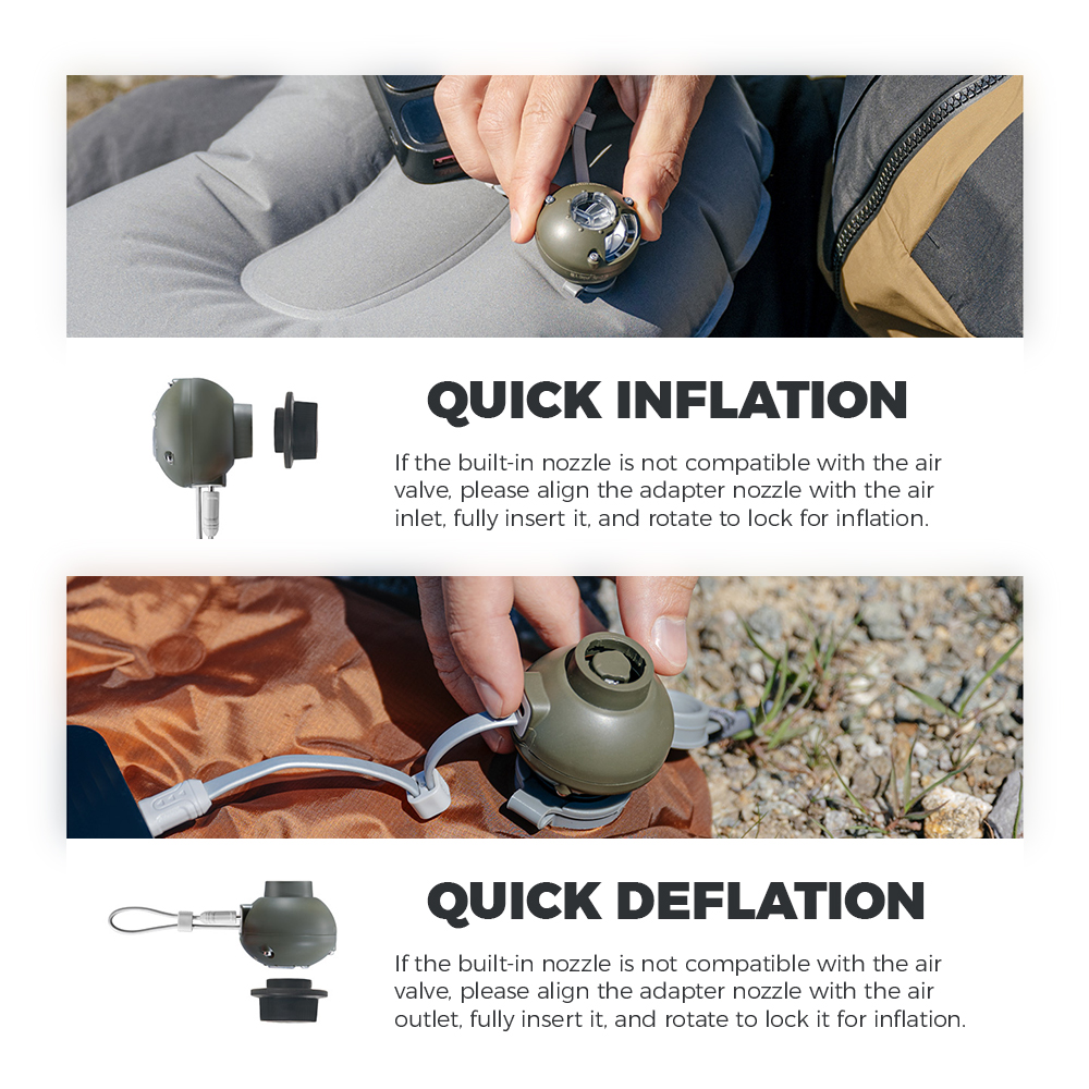 Naturehike Wind-nano Air Pump  - Outdoor Camping Rug recensione e prezzo