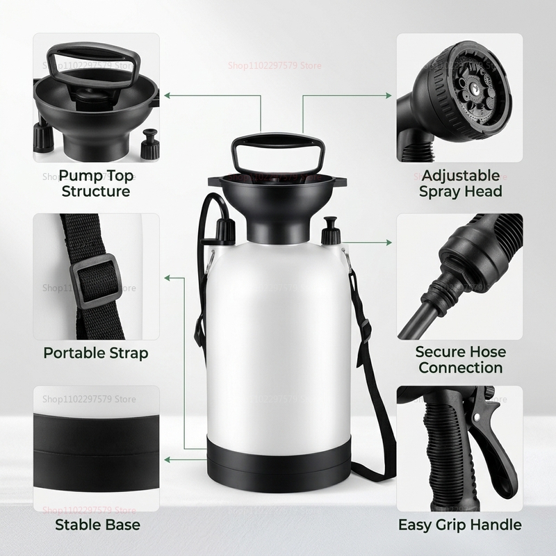 Portable Camping Shower 5L Man - Outdoor Camping Backpack recensione e prezzo