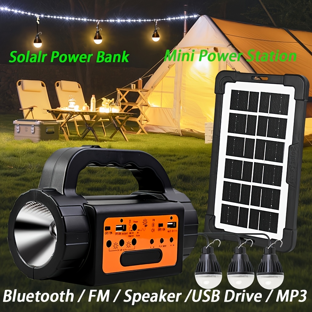 Solar Rechargeable Camping Lig - Portable Power Station recensione e prezzo
