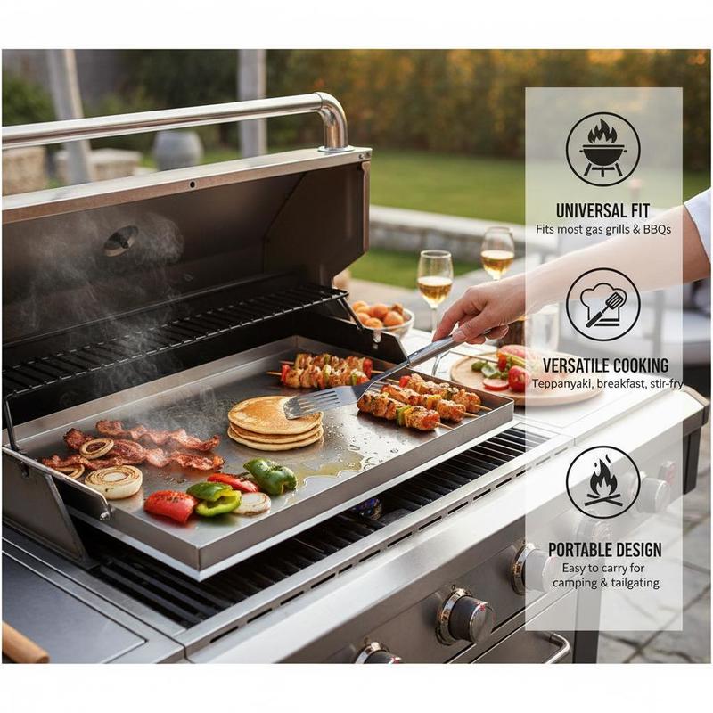 Flat Top Grill Plate 23x16 inc - Outdoor Camping Tools recensione e prezzo