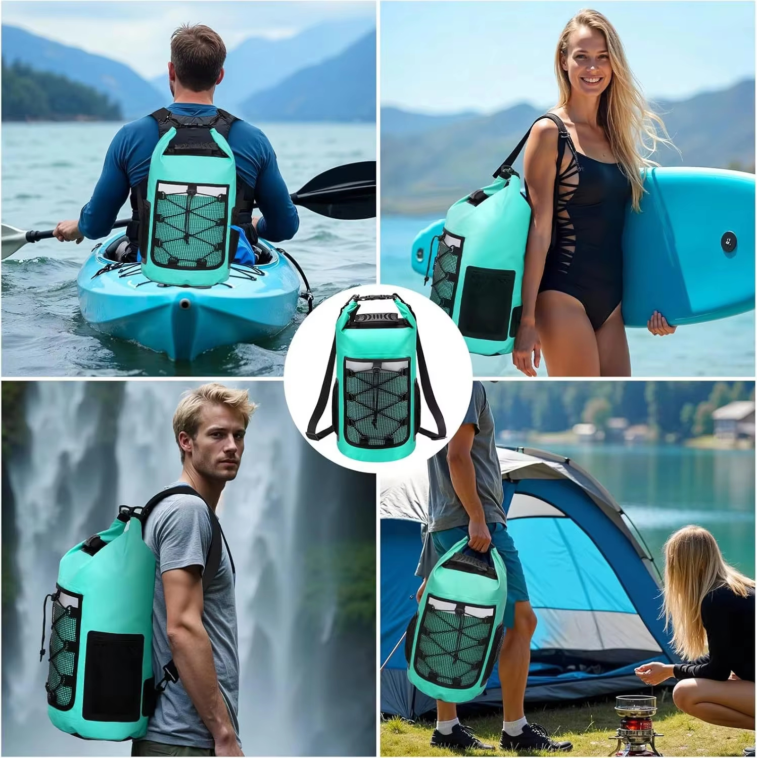 25L PVC Dry Drift Waterproof B - Outdoor Camping Backpack recensione e prezzo
