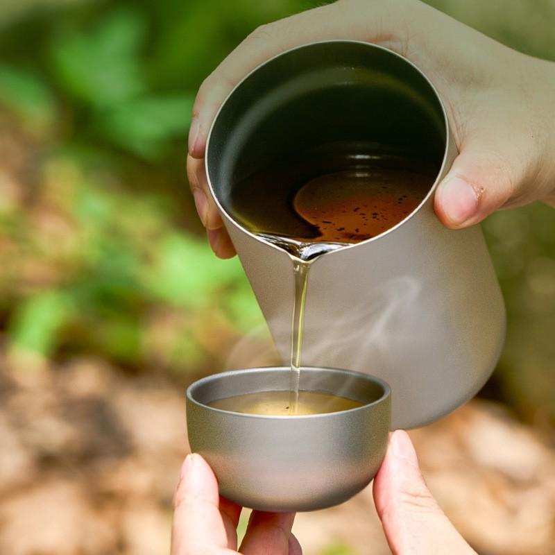 D2 Pure Titanium Double-layer  - Outdoor Camping Kettle recensione e prezzo