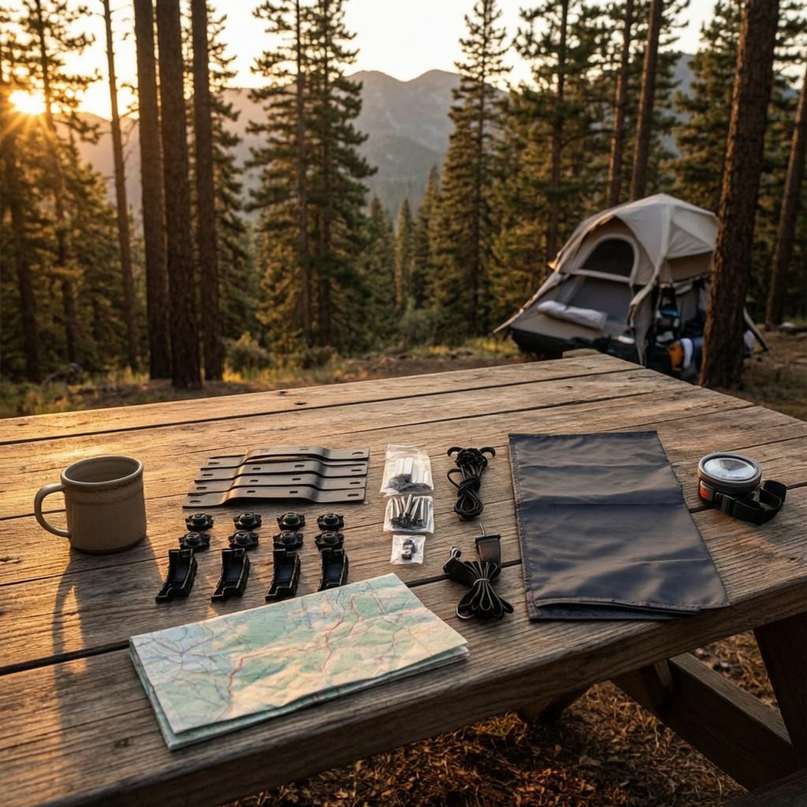 Roof Tent Installation Kit Cur - Outdoor Camping Gear recensione e prezzo