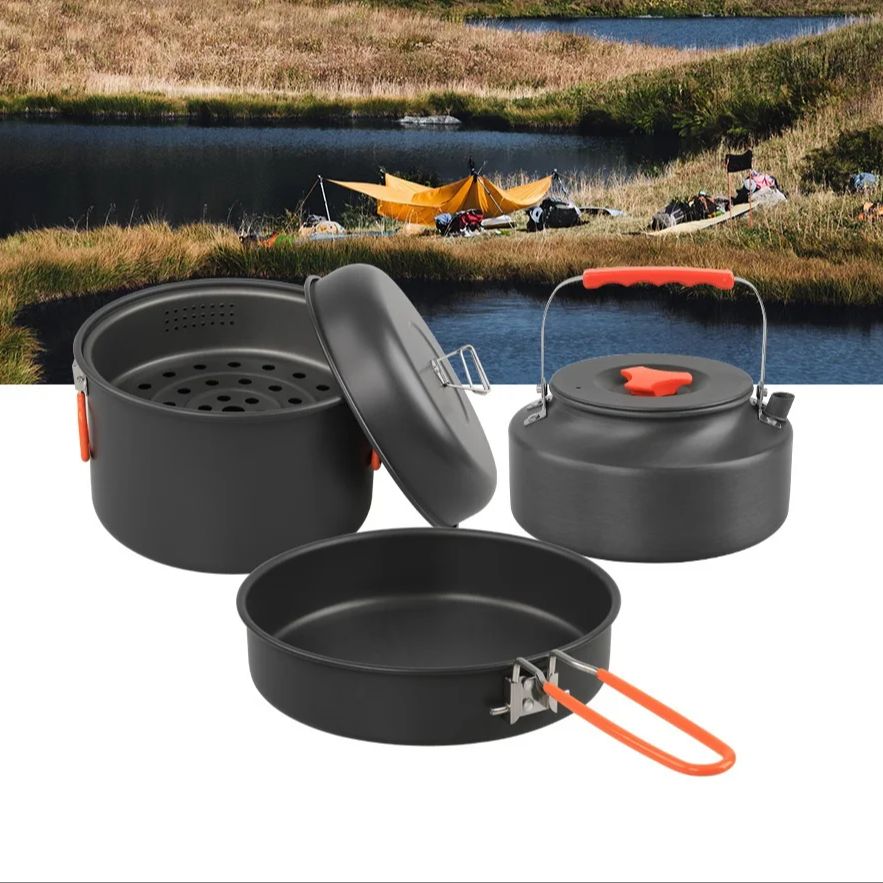 Outdoor Cookware Set Camping C - Outdoor Camping Kettle recensione e prezzo
