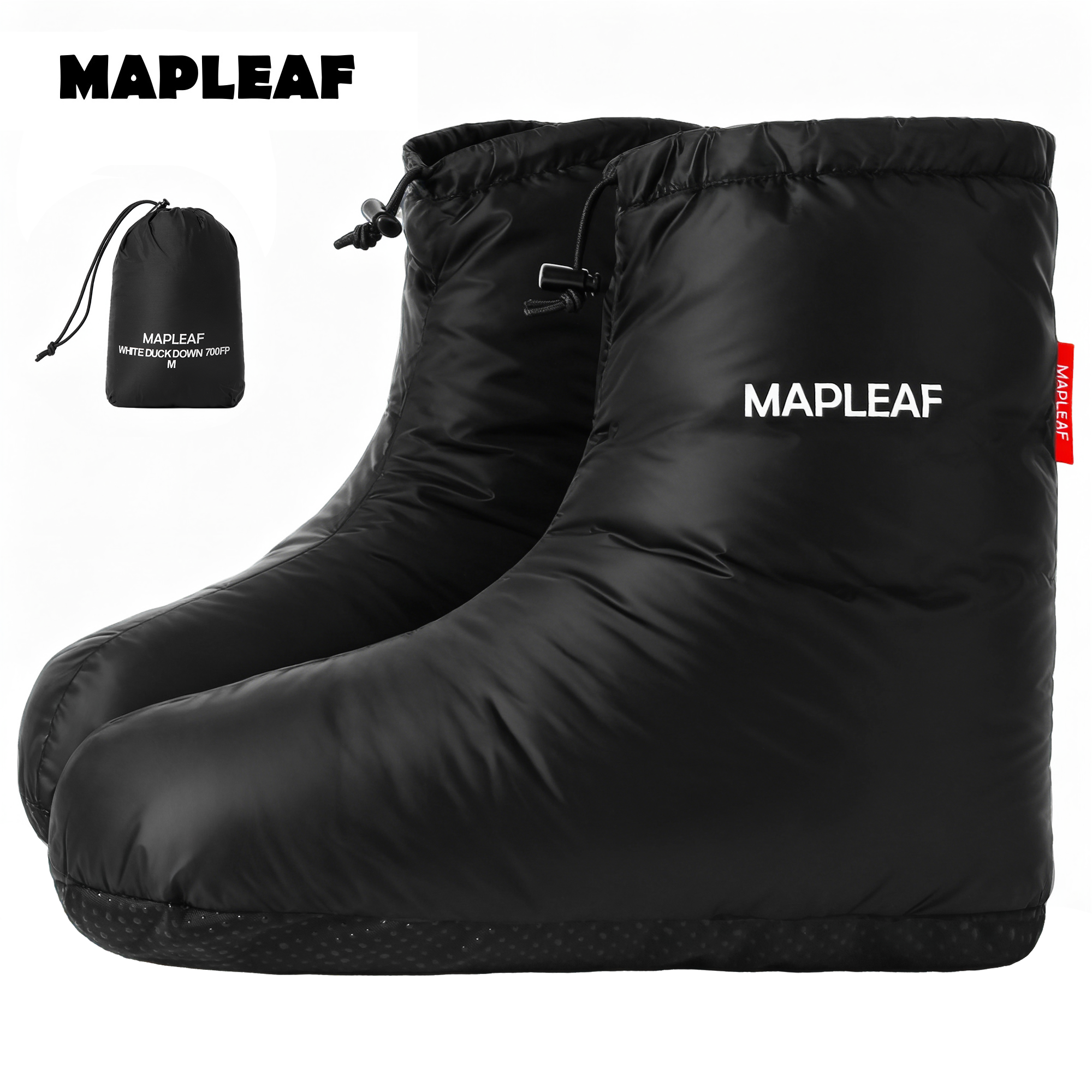 MAPLEAF Down Booties Winter Wa - Outdoor Camping Slippers recensione e prezzo