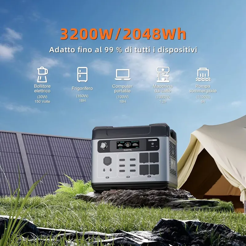2026OUKITEL P2001 PLUS for 204 - Portable Power Station recensione e prezzo