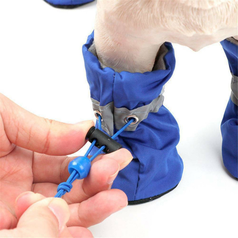 4PCS Small Dog Shoes Hiking Bo - Outdoor Camping Slippers recensione e prezzo