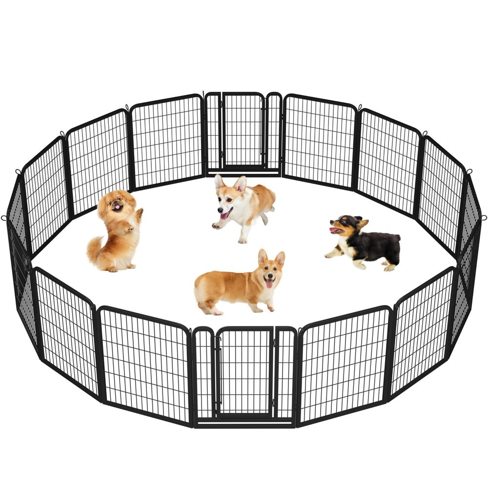 Dog Playpen Outdoor Puppy Exer - Outdoor Camping Dog Fence recensione e prezzo