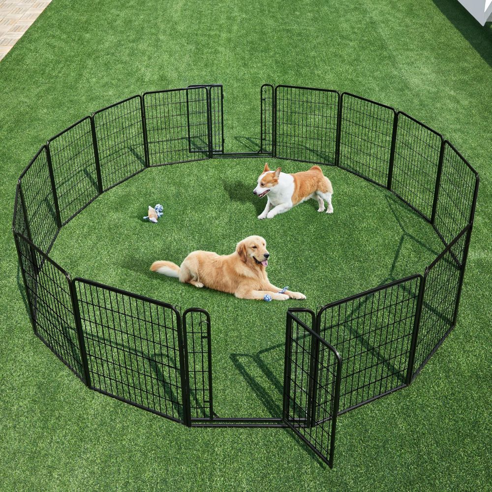 Dog Playpen Outdoor Puppy Exer - Outdoor Camping Dog Fence recensione e prezzo
